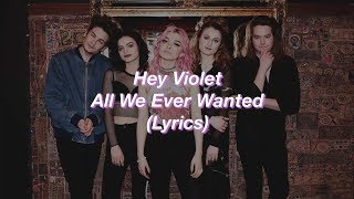 All We Ever Wanted Music Video