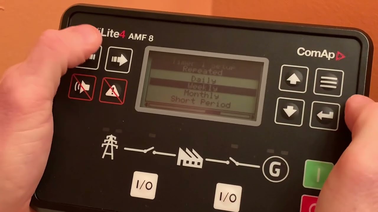 ComAp InteliLite 4 Controller - Scheduler/timer setup