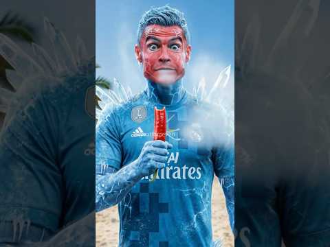 ❄️😱 Ronaldo Turns Into Ice Man… Messi Starts Freezing! #ronaldo #cr7 #messi #shorts #football