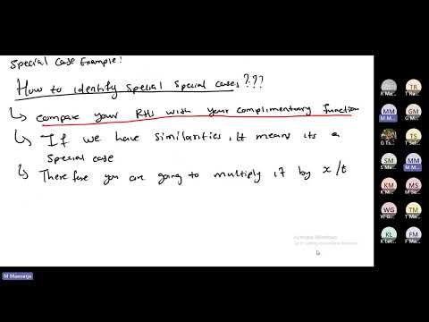 SPECIAL CASE: METHOD OF UNDETERMINED COEFFICIENT