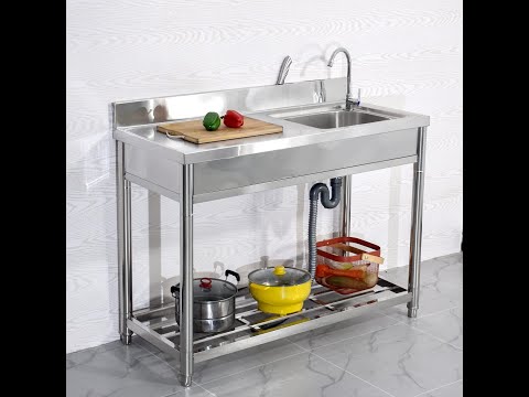 Stainless steel commercial ss single sink unit