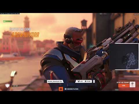 GALE SHOWS HIS SOLDIER 76 SKILL - POTG! OVERWATCH 2 SEASON 6 TOP 500