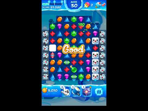 Jewel Pop Mania:Match 3 Puzzle Level 154 ( Ice Cream Town Episode ) - Walkthrough ( No Booster )