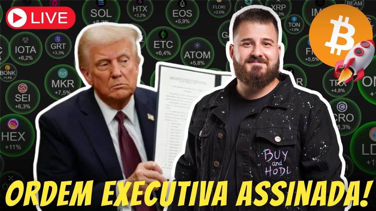 PRÓ BITCOIN & CRIPTOS: TRUMP ASSINA ORDEM EXECUTIVA 🚀