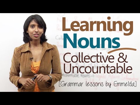 Learning Nouns ( Collective & Uncountable Nouns) - Basic English Grammar Lessons