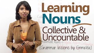 Learning Nouns ( Collective & Uncountable Nouns) - Basic English Grammar Lessons