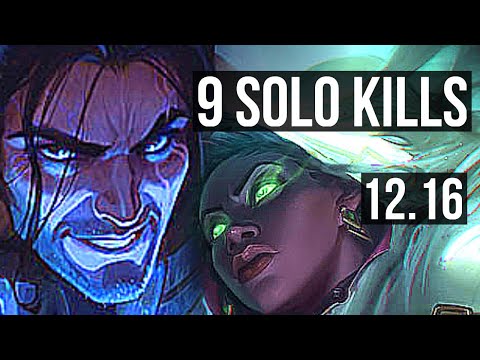 SYLAS & Ezreal vs SENNA & Zeri (SUP) | 9 solo kills, Godlike, 300+ games | TR Master | 12.16