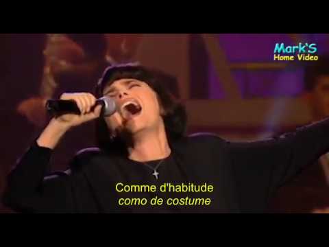 Mireille Mathieu.  Comme d'habitude (legenda em português)