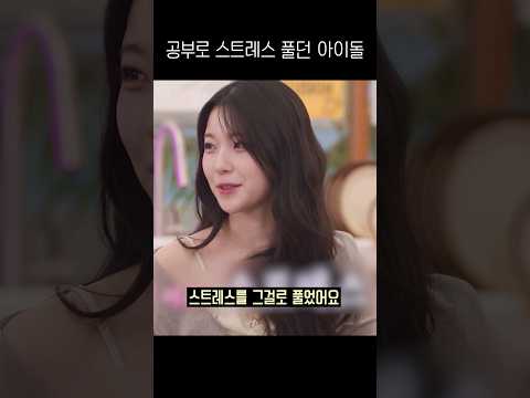 공부로 스트레스 풀던 아이돌