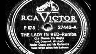 The Lady In Red(Rumba) by Xavier Cugat &amp; Orch. from 1940 RCA Victor 78.