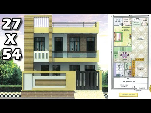 30 X 64 House Plan 2Bhk With Parking Ground First Floor 30 X 64 घर का नक्शा 1920sq ft
