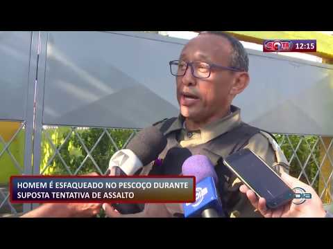 ROTA DE FOGO 18 11 2019  Homem eÌ esfaqueado no pescoço durante suposta tentativa de assalto