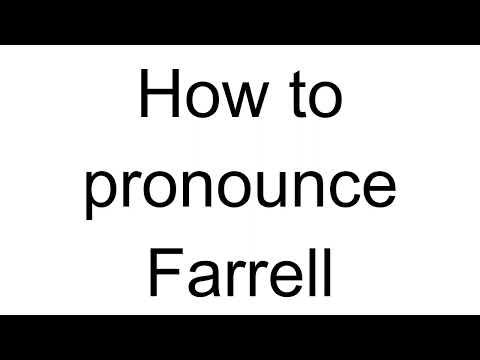 How to Pronounce Farrell (English)