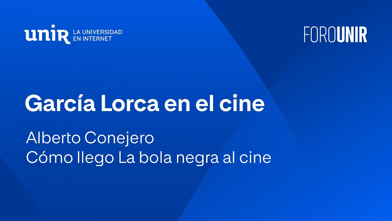 Alberto Conejero: cómo llegó La bola negra al cine | #UNIRhumanidades