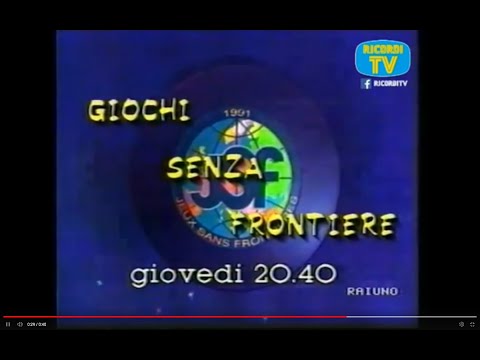 Promo giochi Senza Frontiere Raiuno 1991