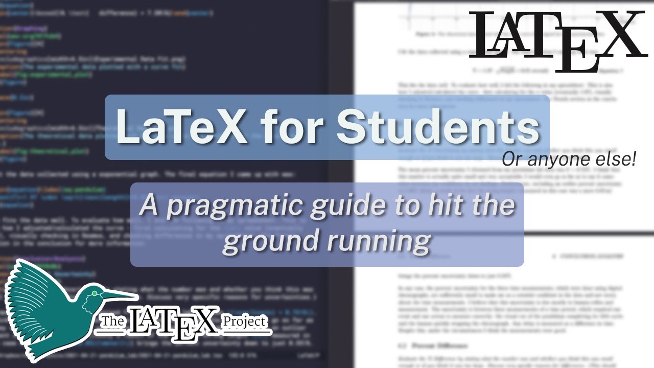 LaTeX for Students – A Simple Quickstart Guide
