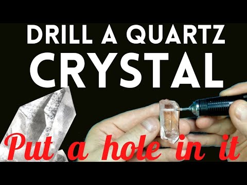 Drill A Quartz Crystal How to Drill A Gemstone Crystal & Make a Pendant or Bead Using a Flexshaft