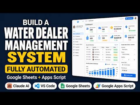I Built AI Water Plant Delivery ERP with AI | Google Apps Script Web App + Dashboard