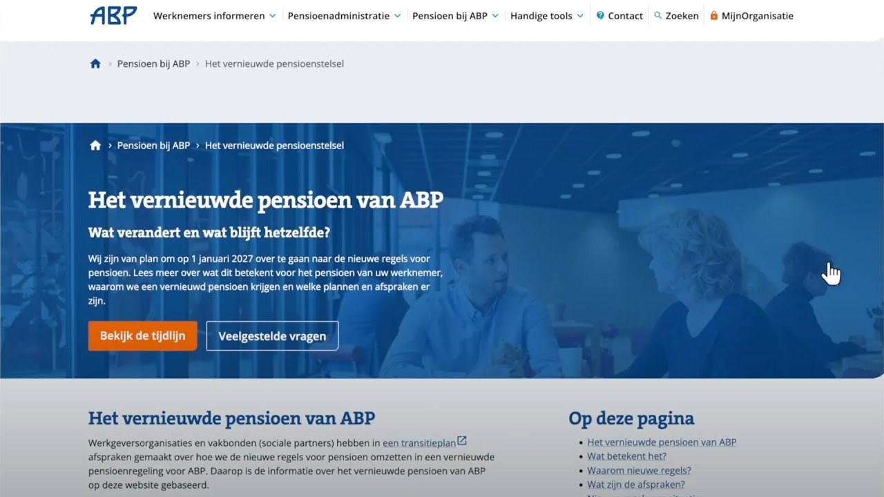 Video: Informatie over het vernieuwde pensioenstelsel | ABP