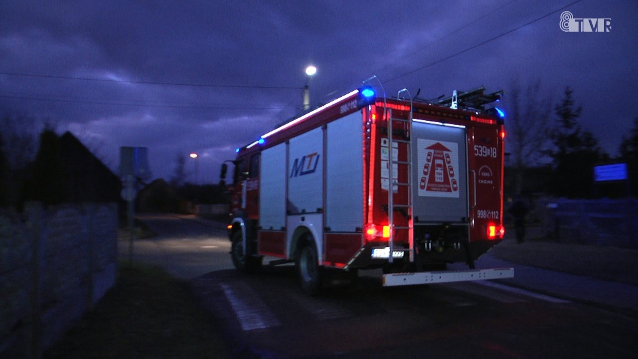 Interwencje strażaków w powiecie sieradzkim i łaskim po poniedziałkowych opadach