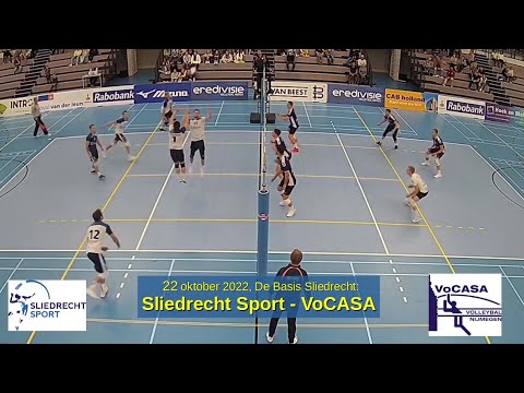 2022-10-22 Sliedrecht Sport - VoCASA (samenvatting, 12 min) Eredivisie Heren Volleybal