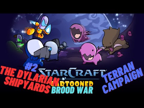 Starcraft Cartooned Campaign #40 | Brood War Terran Campaign #2 | The Dylarian Shipyards
