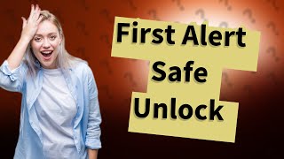 How do you open a First Alert safe with a dead battery?