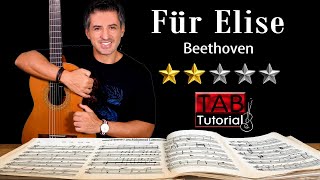 Download lagu For Elise by Beethoven | Fingerstyle Guitar Tutorial   Sheet & Tab mp3