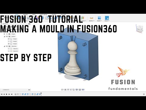 Fusion 360 tutorial: how to make a mould (Chess piece)