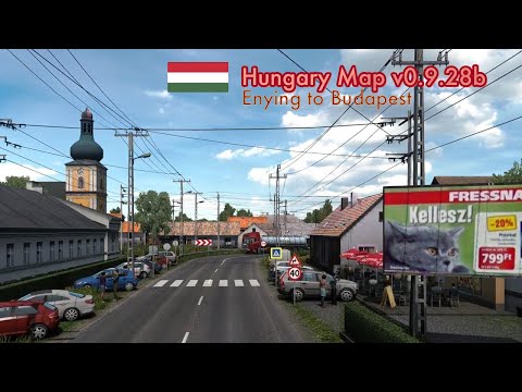 Hungary Map | Enying to Budapest | Euro Truck Simulator 2