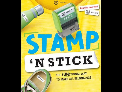 Stamp 'N Stick by Trodat - The FUNctional way to mark all belongings!