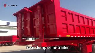 Venta de ZW Group 3 Axle 40CBM U type Hydraulic Tipper Semi Trailer semirremolque volquete - Imagen 4 | Autoline CO ZW Group 3 Axle 40CBM U type Hydraulic Tipper Semi Trailer semirremolque volquete nuevo | Imagen 4 - Autoline
