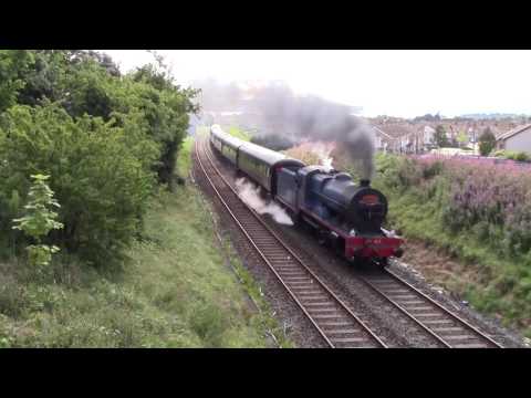 Ex GNR V Class 4-4-0 No.85 Merlin - Portrush Flyer - Monkstown & Antrim 21/8/16