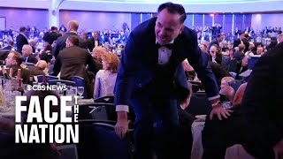 White House Correspondents' Dinner rocked by gunfire, Trump evacuated