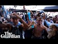 Emotional Argentina fans celebrate their nation's third World Cup victory