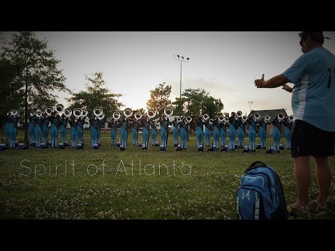Spirit of Atlanta brass warm up with some classic hits. 😊