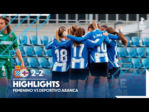 ⚽️ Resum | RCDE Femení 2-2 Deportivo Abanca | J11 | 1ªRFEF