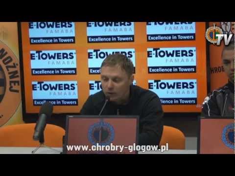 03.04.13: Chrobry Głogów - Ruch Zdzieszowice 2:0 (konf. prasowa)