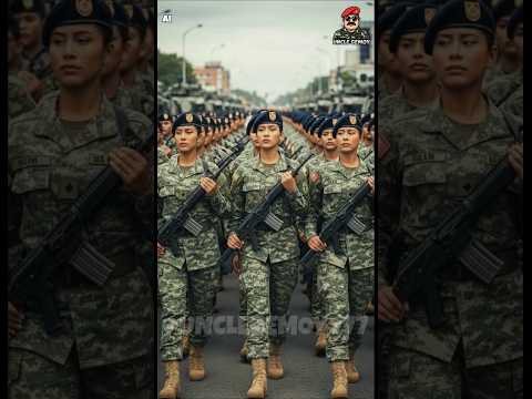 Guardians of the Jewel: Watch Belize's Fierce Women Soldiers Marching #militaryparade #globalparade