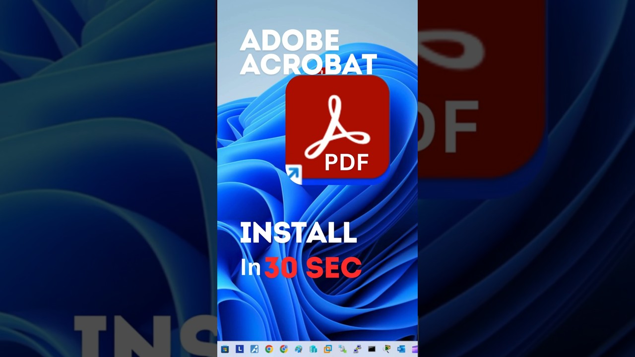 Adobe Acrobat PDF How to Install #shorts #youtubeshorts #viralvideo