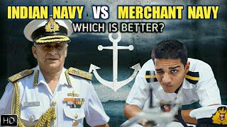 Indian Navy Vs Merchant Navy - Difference Between Merchant Navy And Indian Navy (Hindi)
