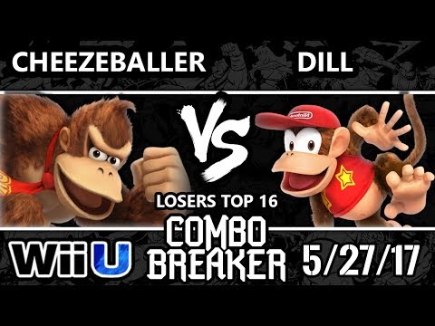 Combo Breaker 2017 Smash 4 - TKO | Cheezeballer (DK) vs HO3K | Dill (Diddy) - WiiU Top 16