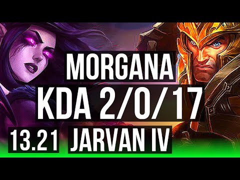 MORGANA vs JARVAN IV (JNG) | 2/0/17, Rank 14 | EUW Challenger | 13.21
