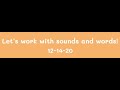 12 14 Working With Sounds And Words