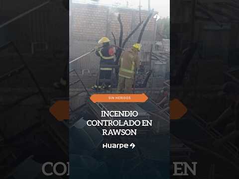 Incendio controlado sin heridos en Rawson