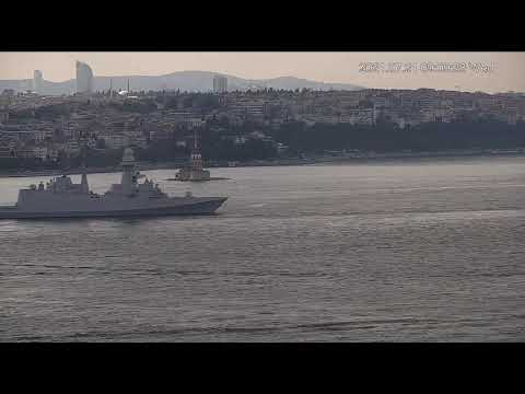 ITS Virginio Fasan (F591) Southbound - July 21, 2021 - Istanbul