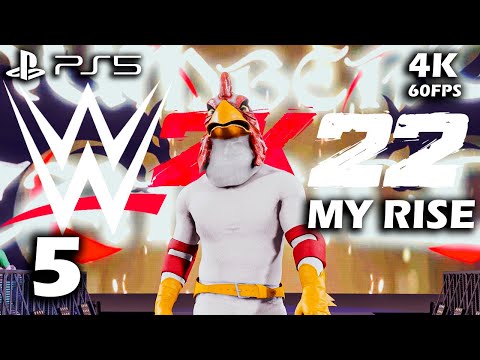 WWE 2K22 MY RISE PS5 Gameplay Walkthrough Part 5 (4K 60FPS) -No commentary