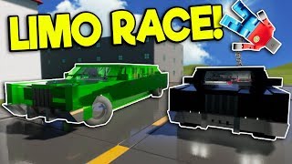 INSANE LEGO LIMO CHASE &amp; TOWING CHALLENGE! - Brick Rigs Multiplayer Gameplay - New Map Race