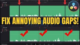 How to Fix Annoying Audio Gaps in DaVinci Resolve (Ripple Delete & Trim)