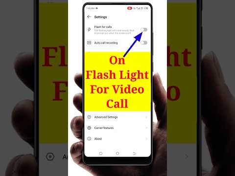 Video call me flashlight kaise jalaye | On flash light for vidio call #vidiocall #flash #shorts